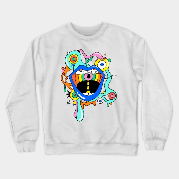 Chomp Chomp Crewneck Sweatshirt by ShelbyWorks